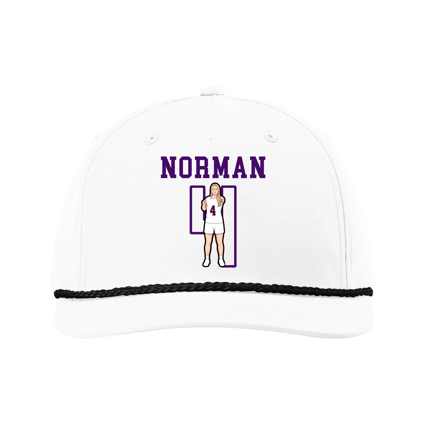 Five-Panel Classic Rope Cap — Shirsey in White