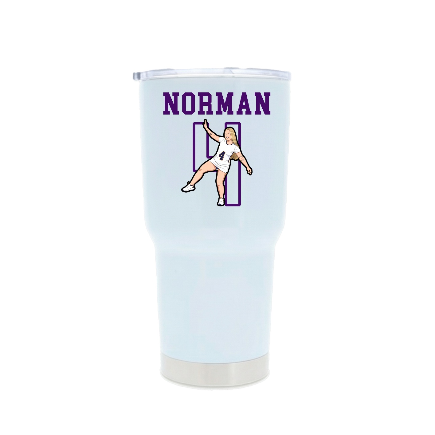 30oz Stainless Steel Tumbler — Shirsey in White