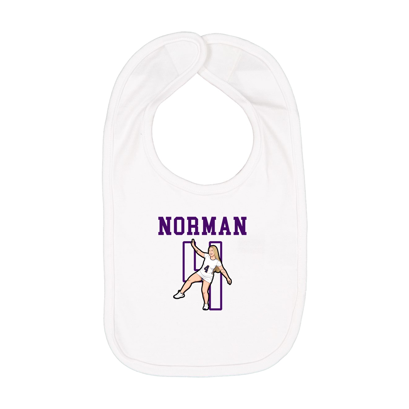 Infant Bib — Shirsey in White