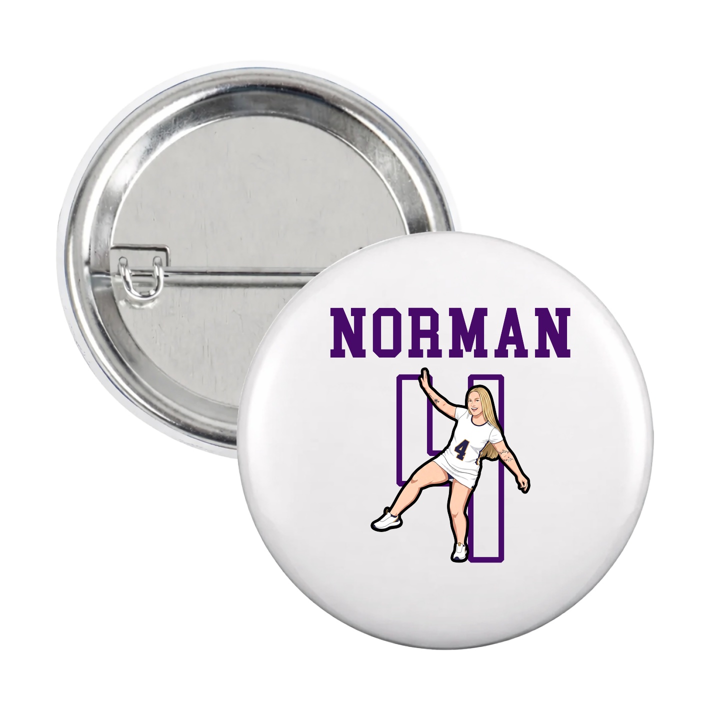 Game Day Button — Shirsey in White