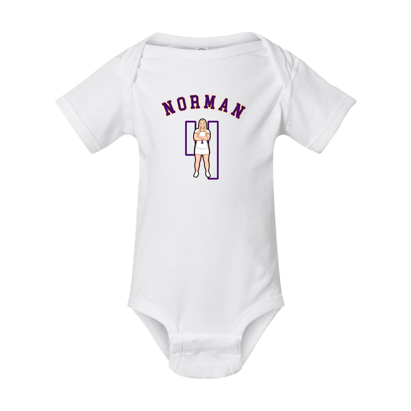 Baby Onesie — Shirsey Arch in White