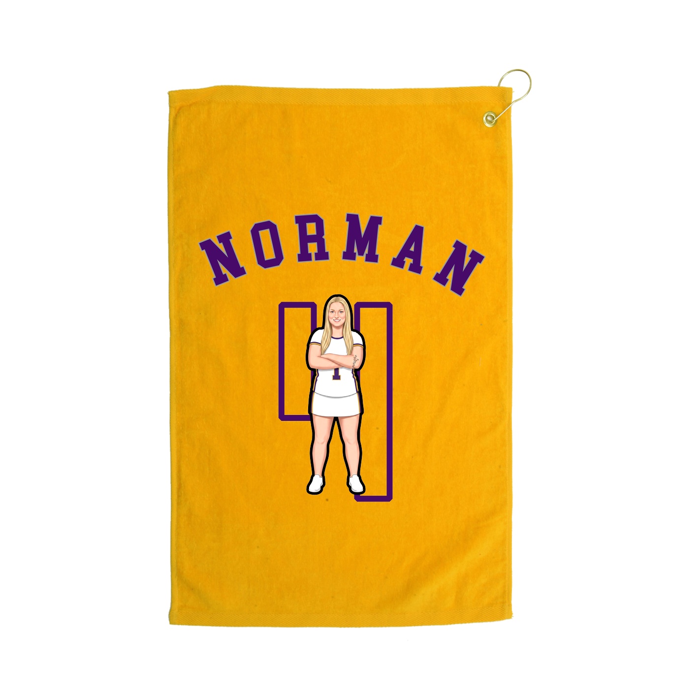 Golf Towel — Shirsey Arch in Gold