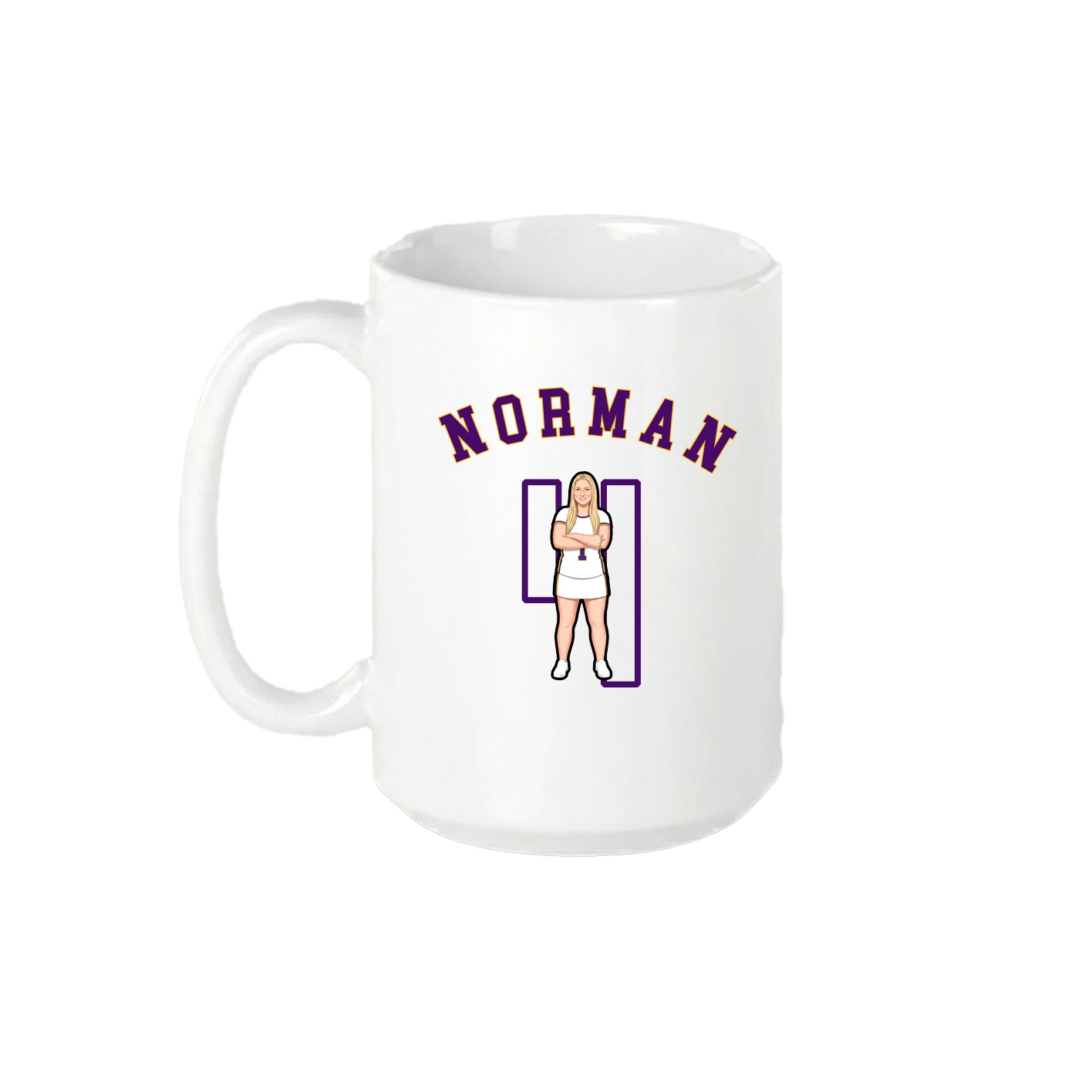 15oz Coffee Mug — Shirsey Arch in White