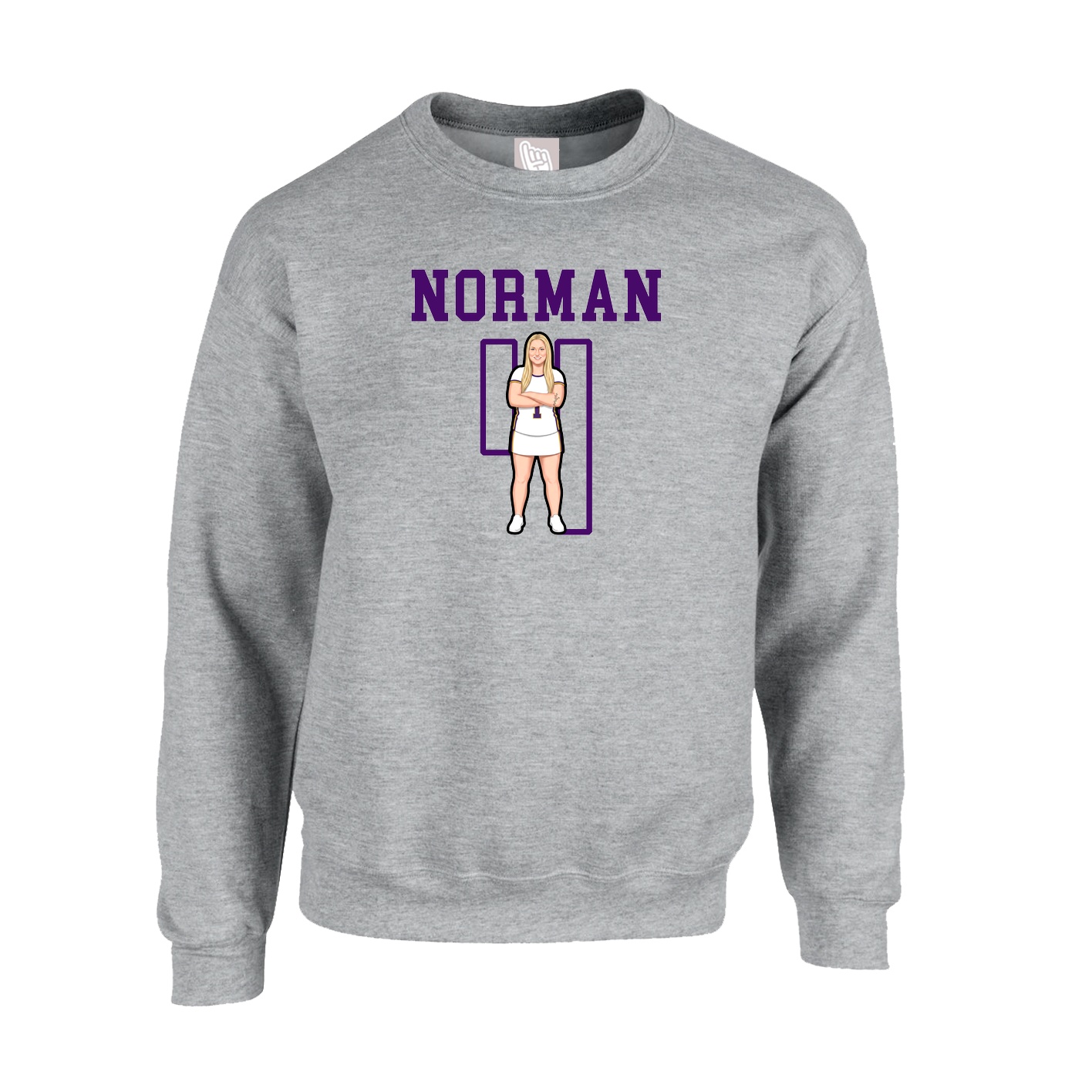 Fleece Crew — Shirsey in Grey