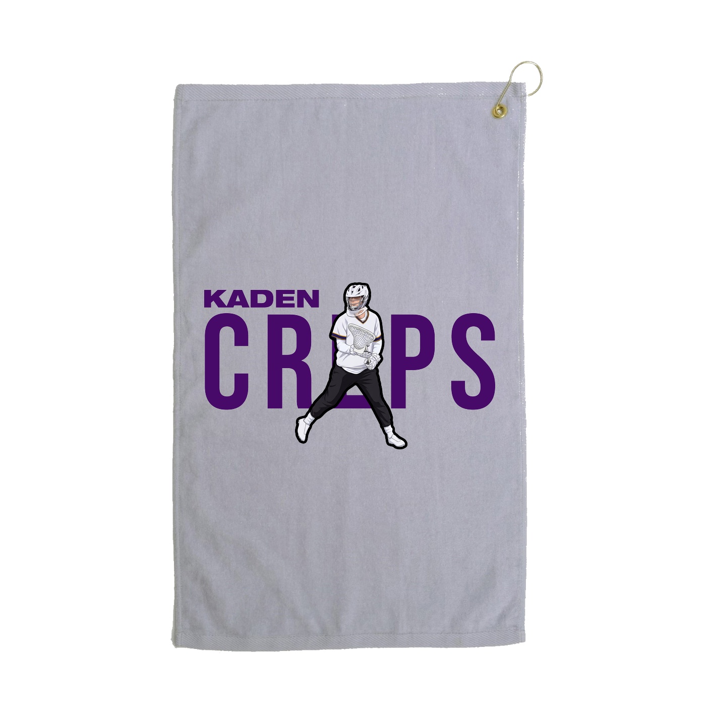 Golf Towel — Player Name in Grey