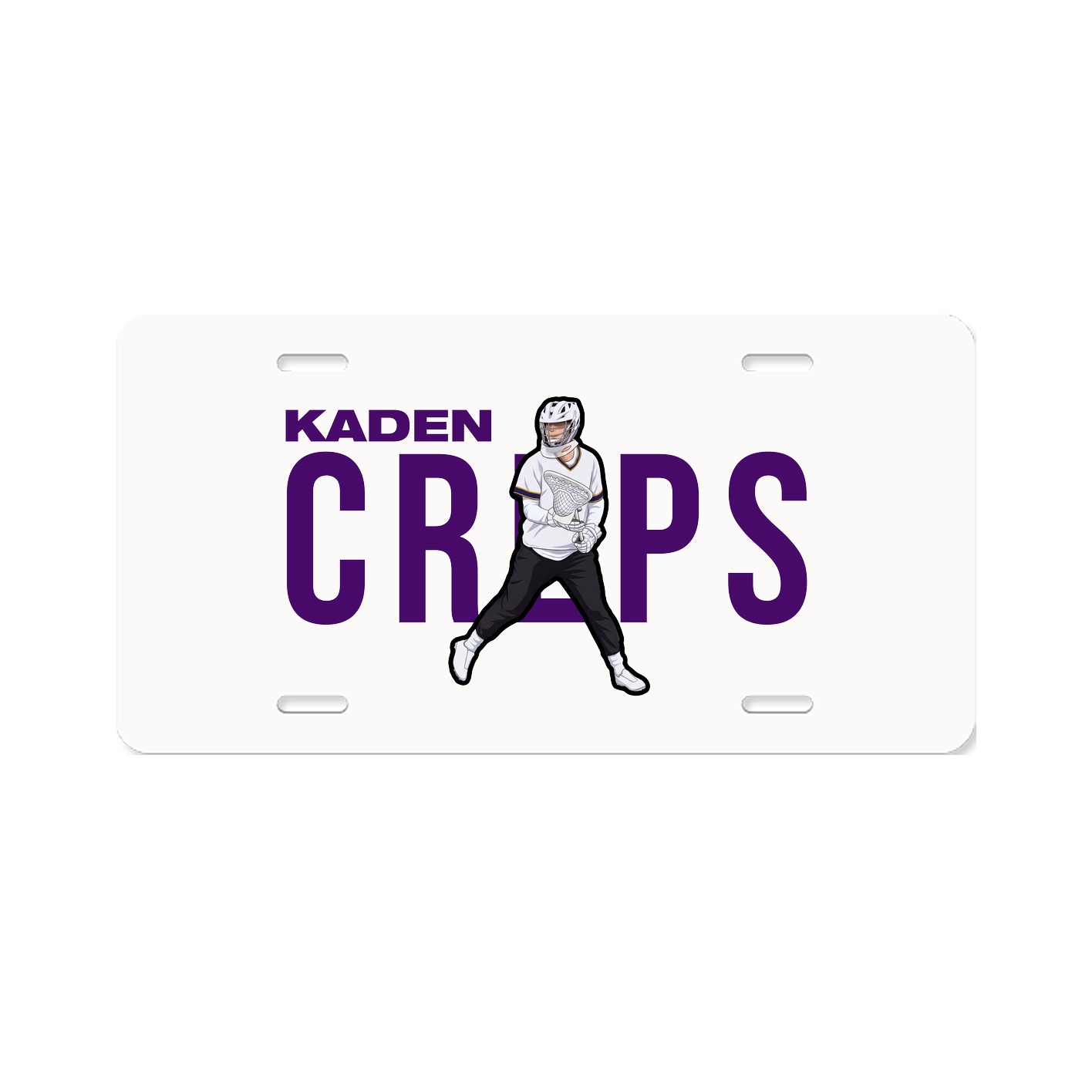 License Plate — Player Name in Classic