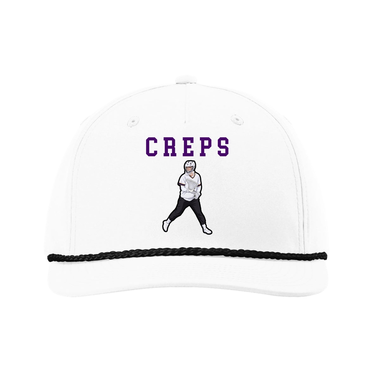 Five-Panel Classic Rope Cap — Shirsey in White