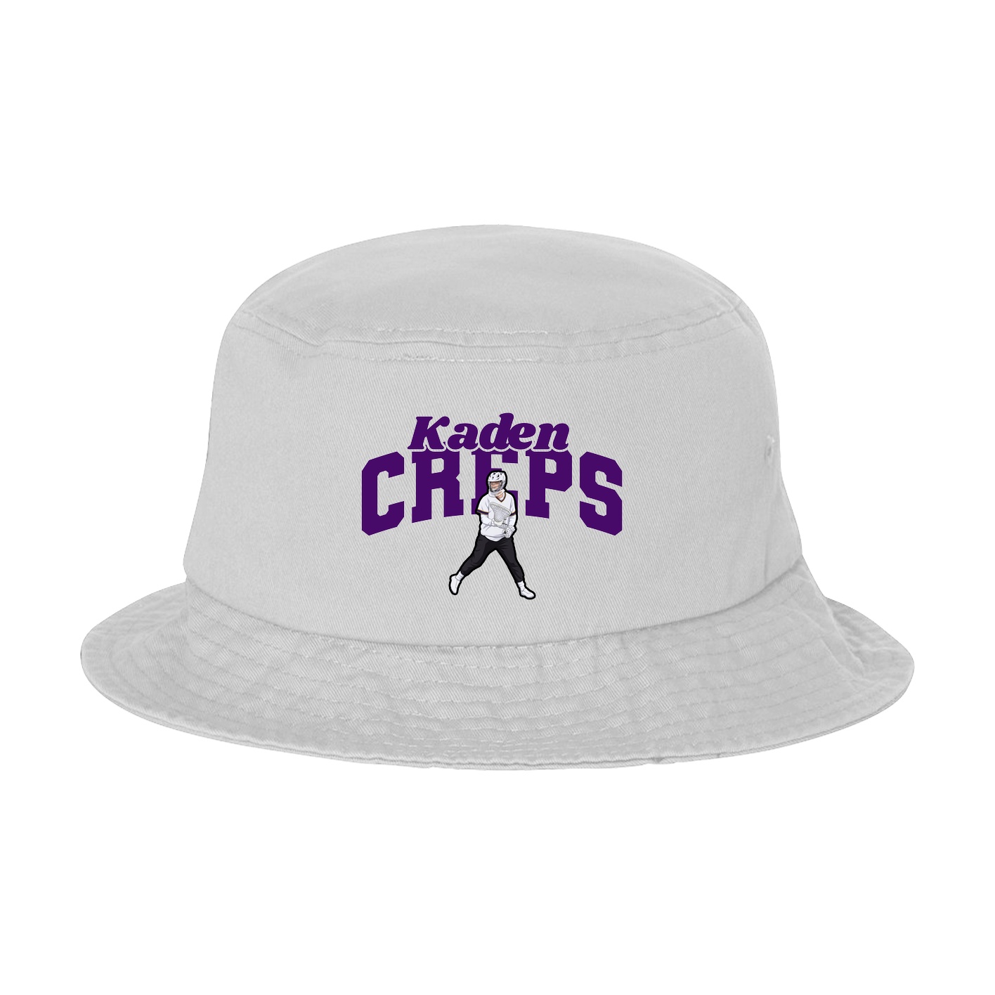 Bucket Cap — Signature Arch in White