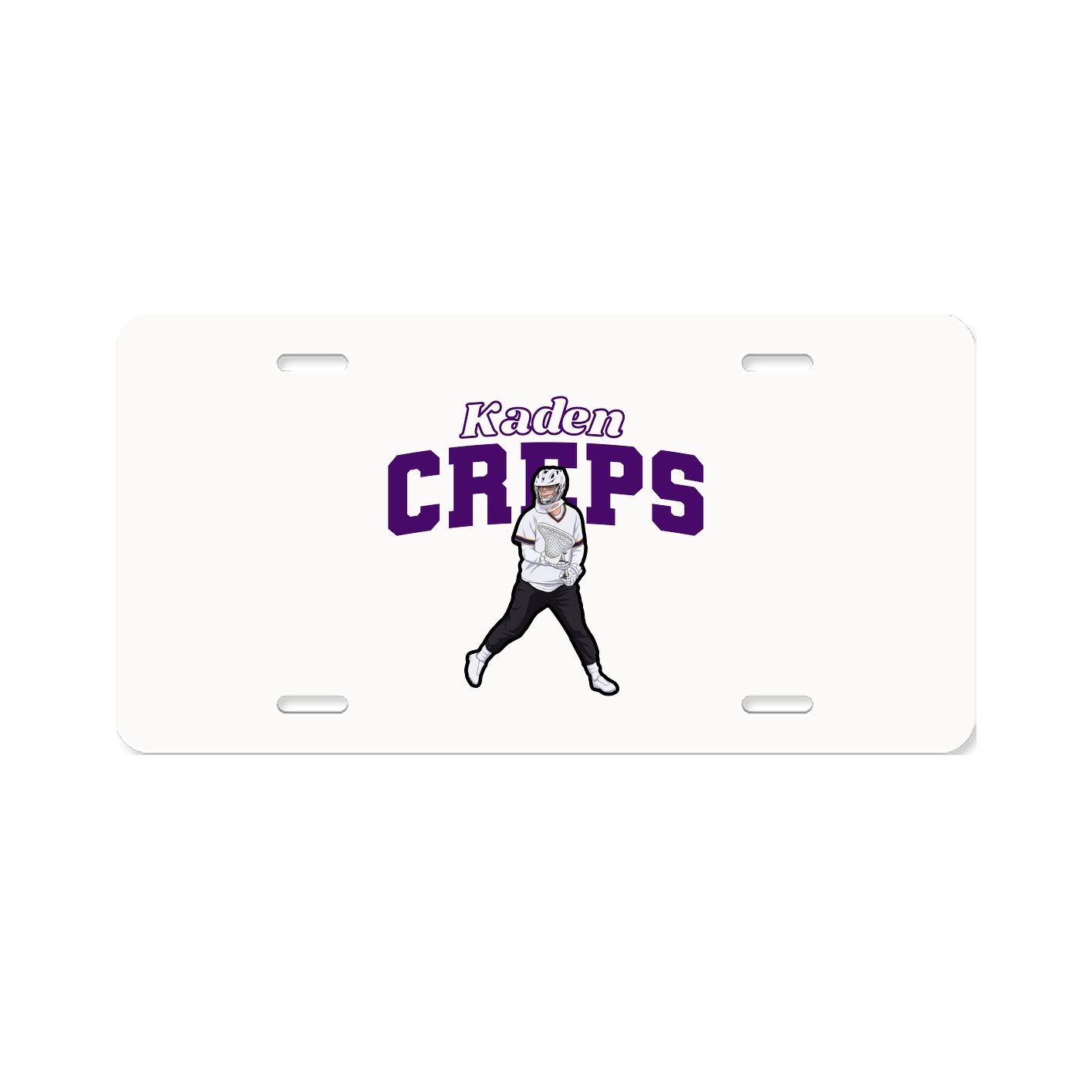 License Plate — Name Arch in Classic