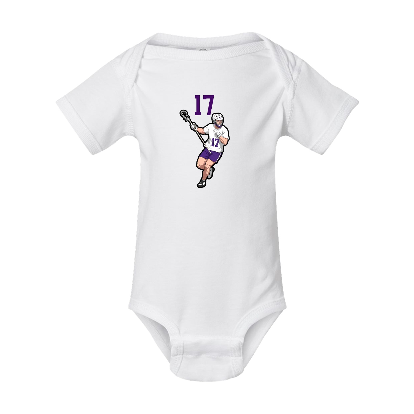 Baby Onesie — Number Top in White