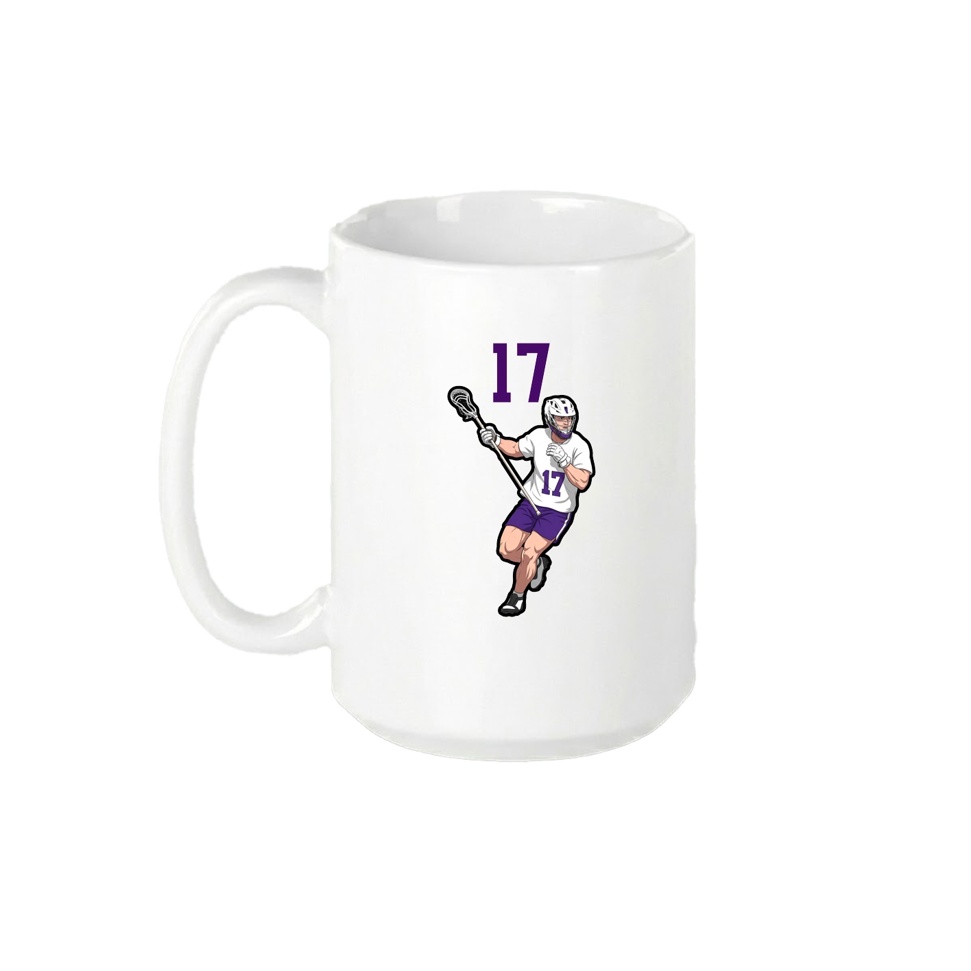 15oz Coffee Mug — Number Top in White