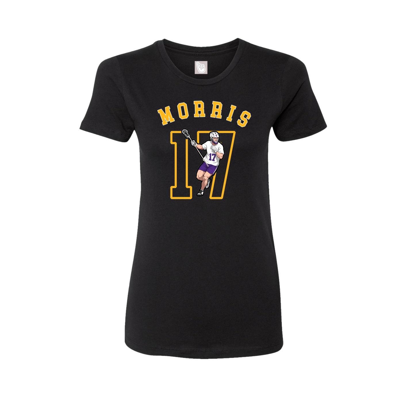 Fitted Women's Tee — Shirsey Arch in Black