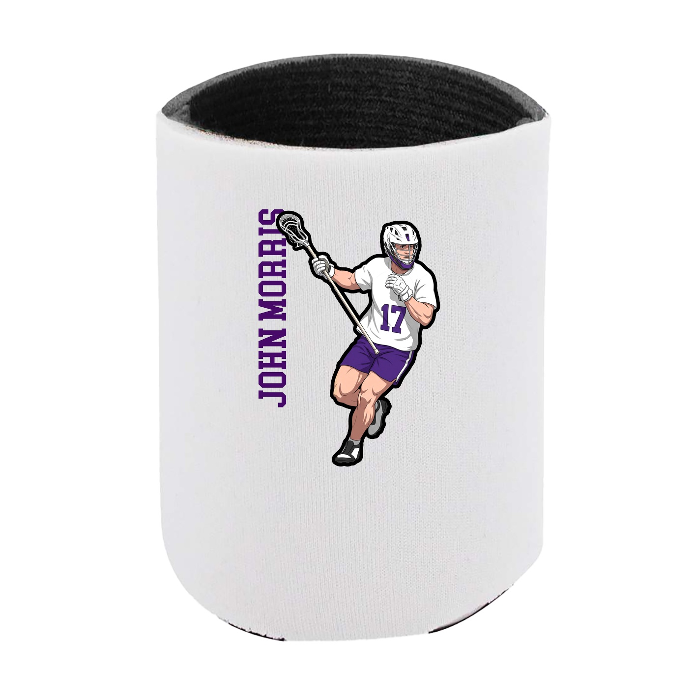 Can Holder — Name Vertical in White
