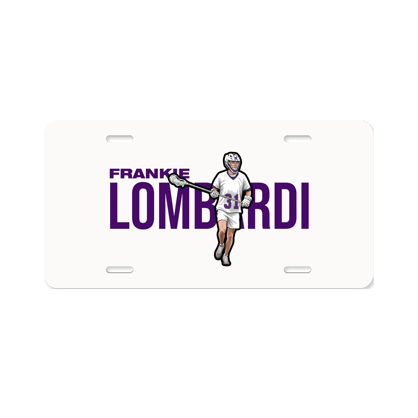 License Plate — Player Name in Classic