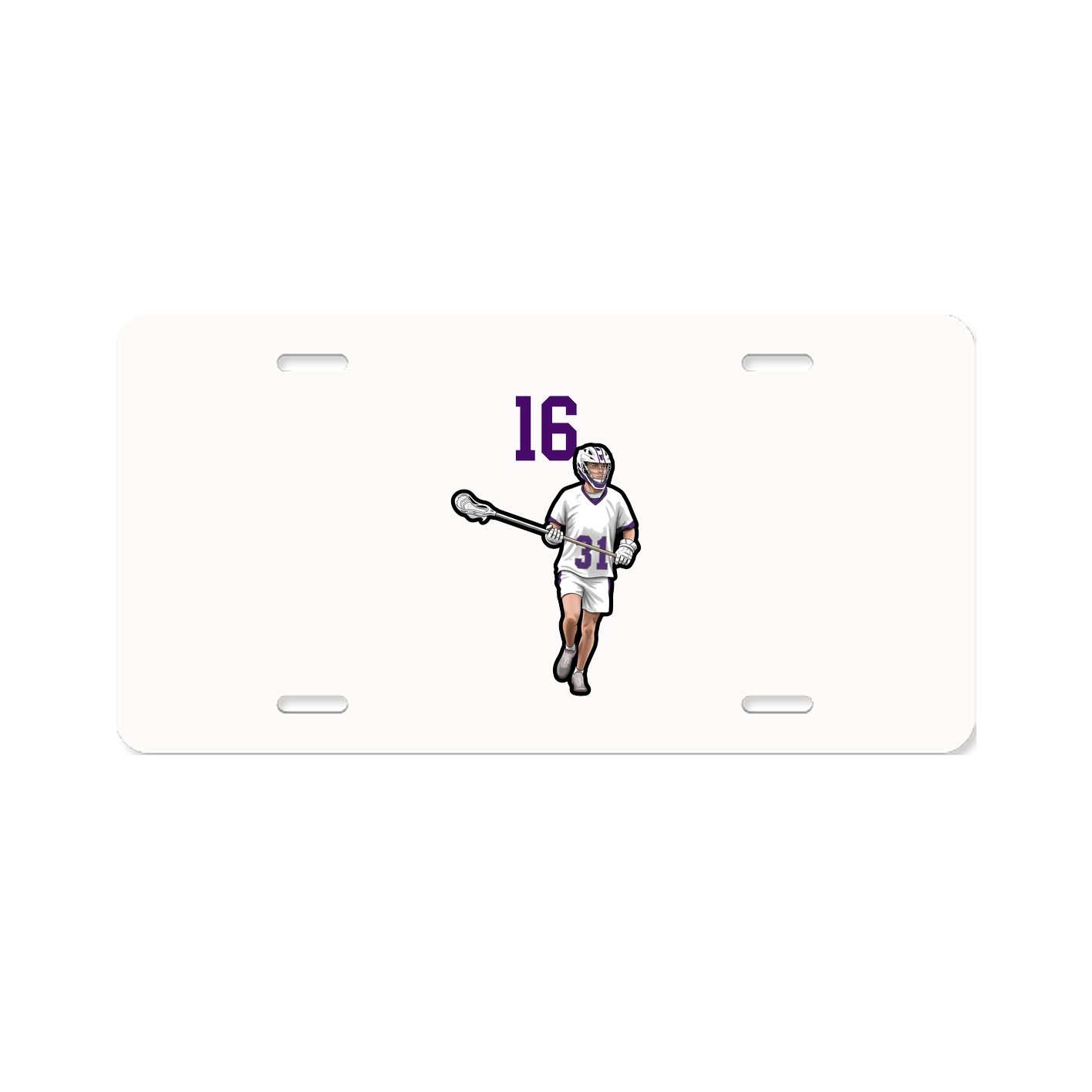 License Plate — Number Top in Classic