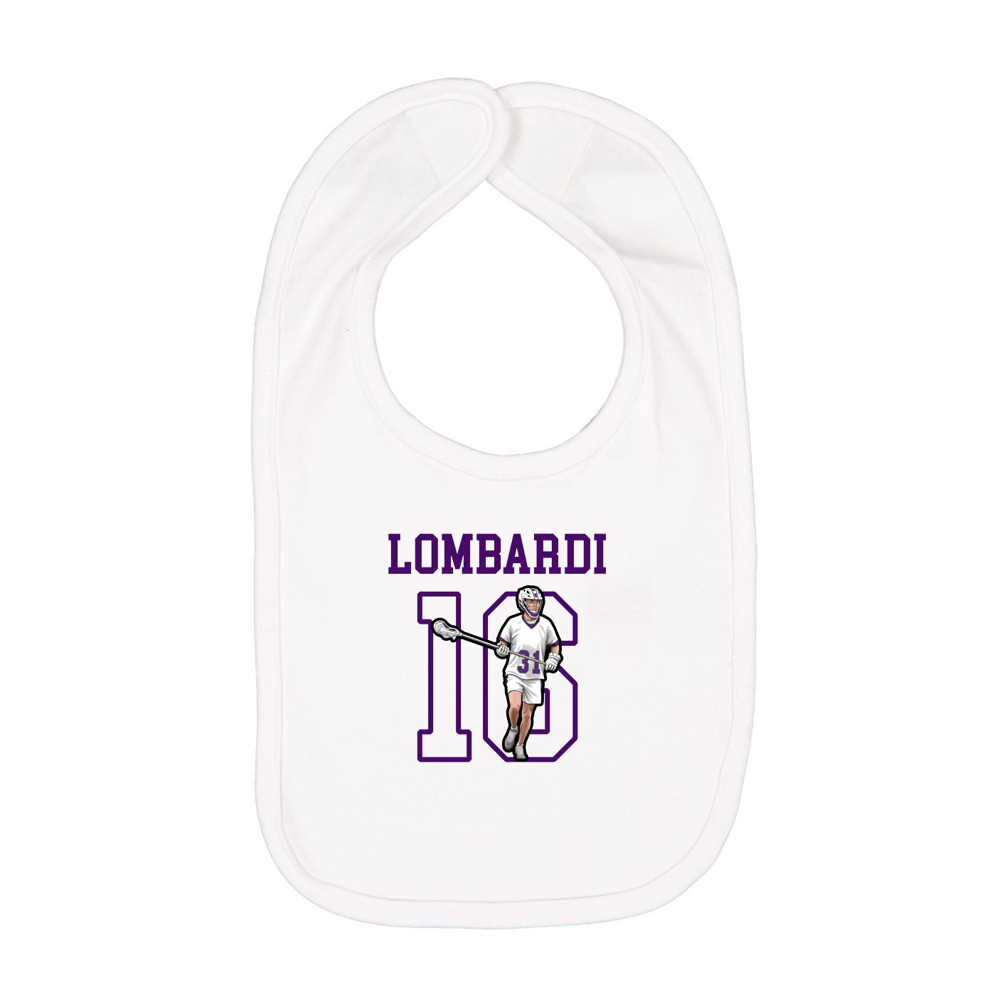Infant Bib — Shirsey in White