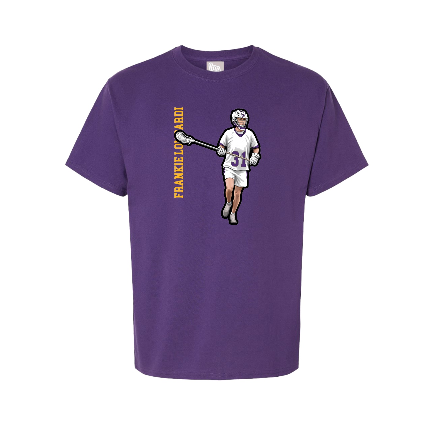 Tee — Name Vertical in Purple
