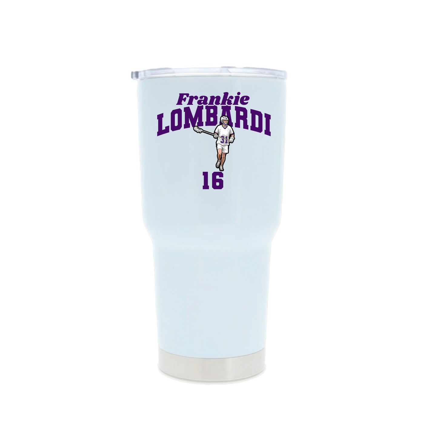 30oz Stainless Steel Tumbler — Signature Arch in White