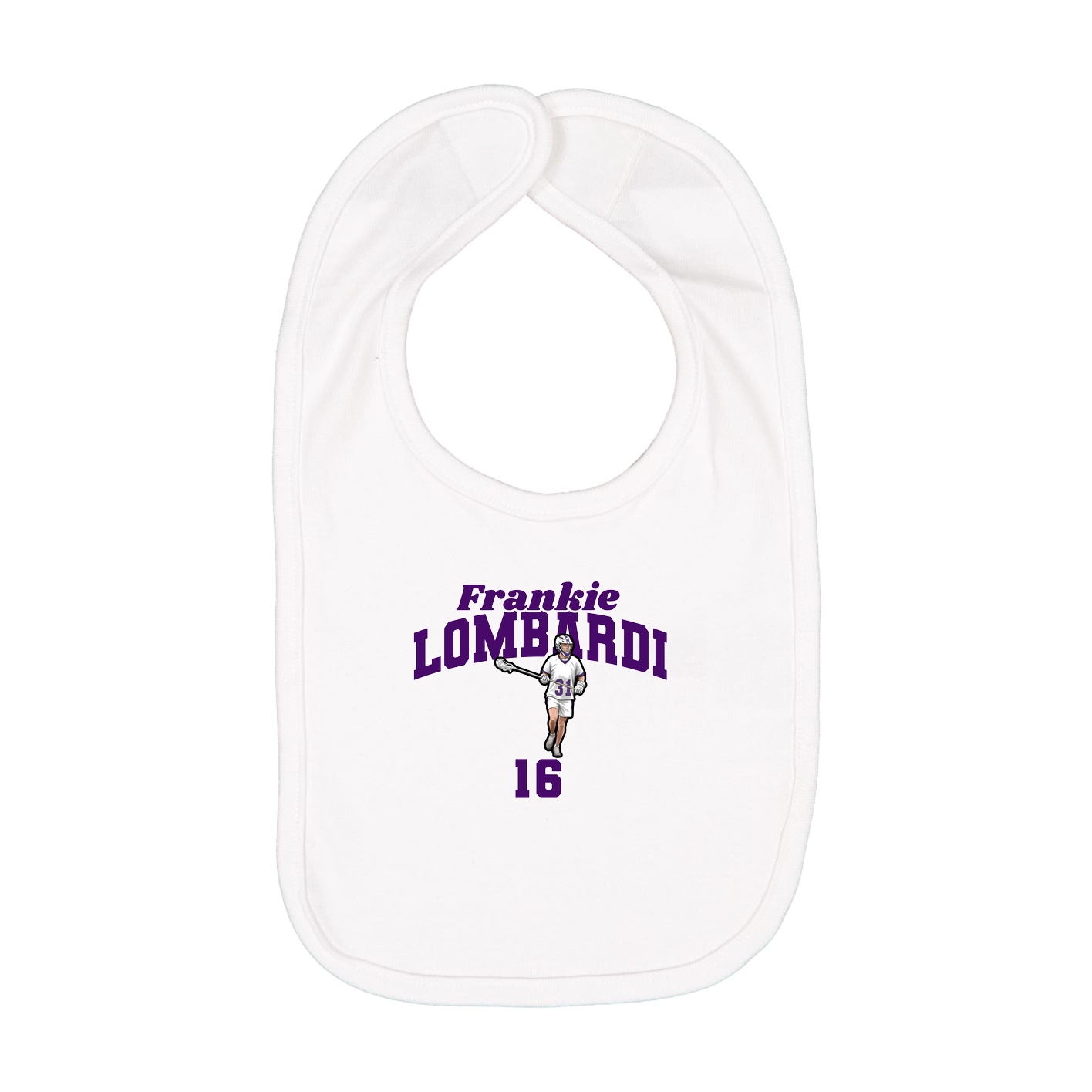 Infant Bib — Signature Arch in White