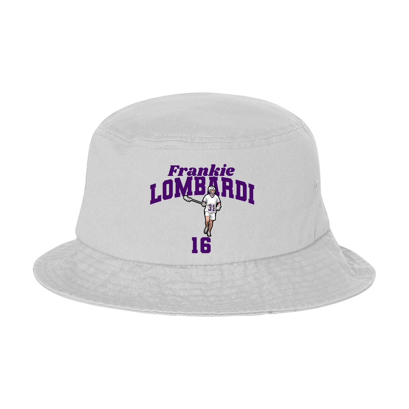 Bucket Cap — Signature Arch in White