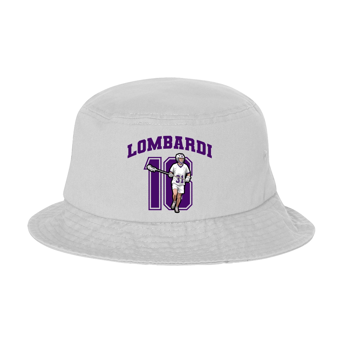 Bucket Cap — Number in White