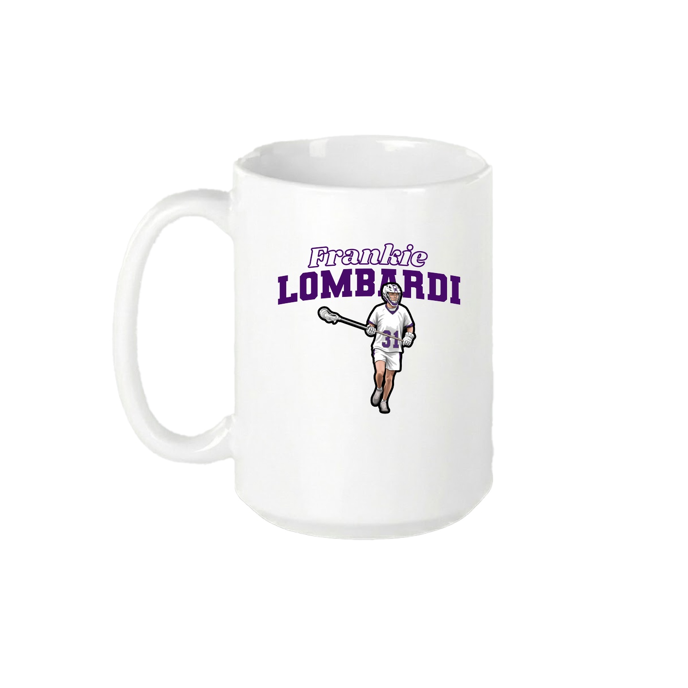 15oz Coffee Mug — Name Arch in White
