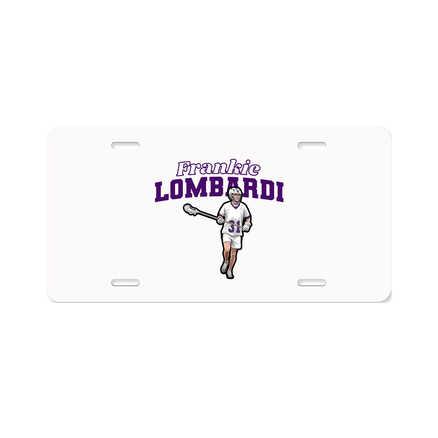 License Plate — Name Arch in Classic
