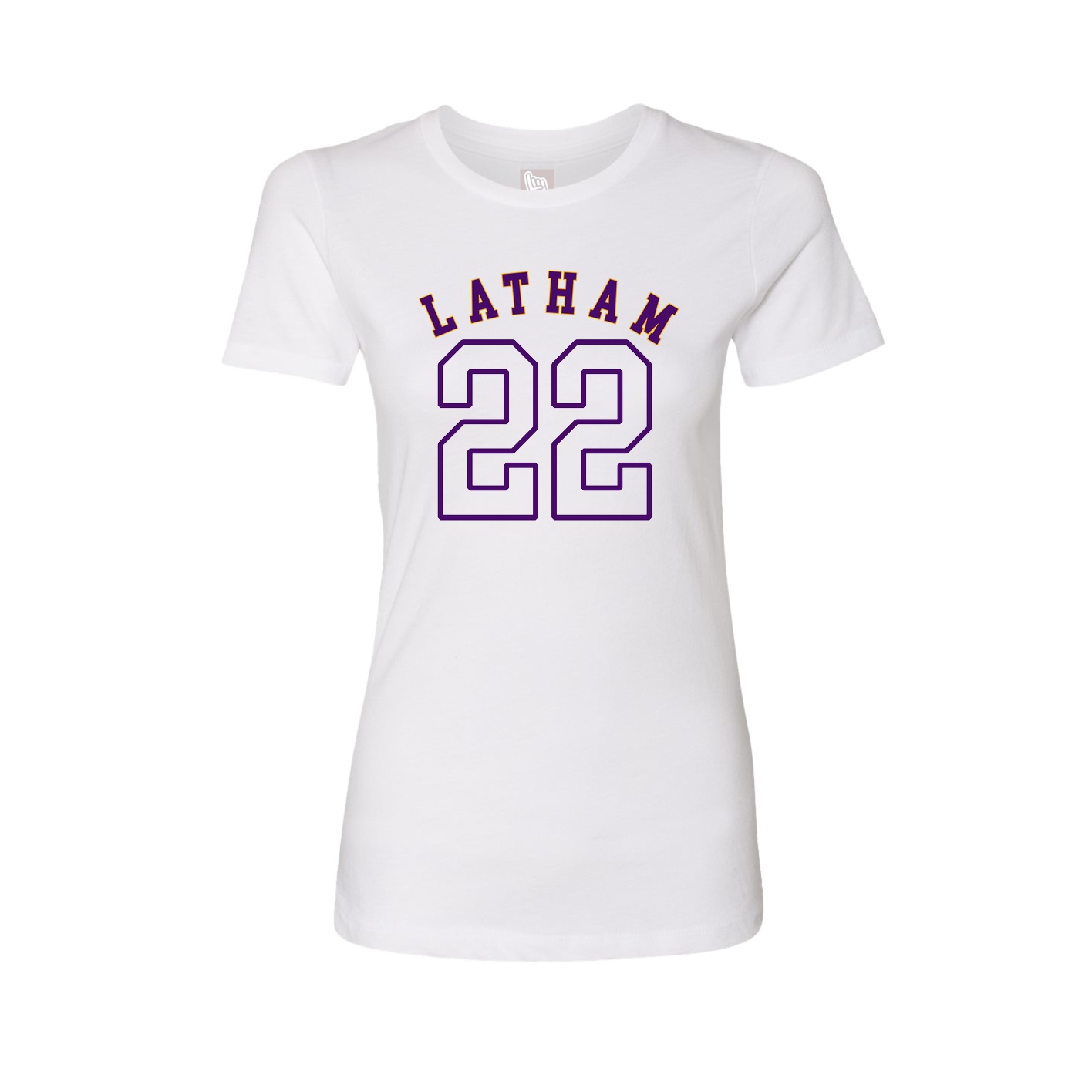 Fitted Women's Tee — Shirsey Arch in White