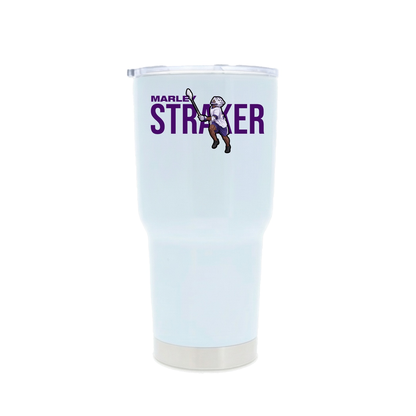 30oz Stainless Steel Tumbler — Player Name in White
