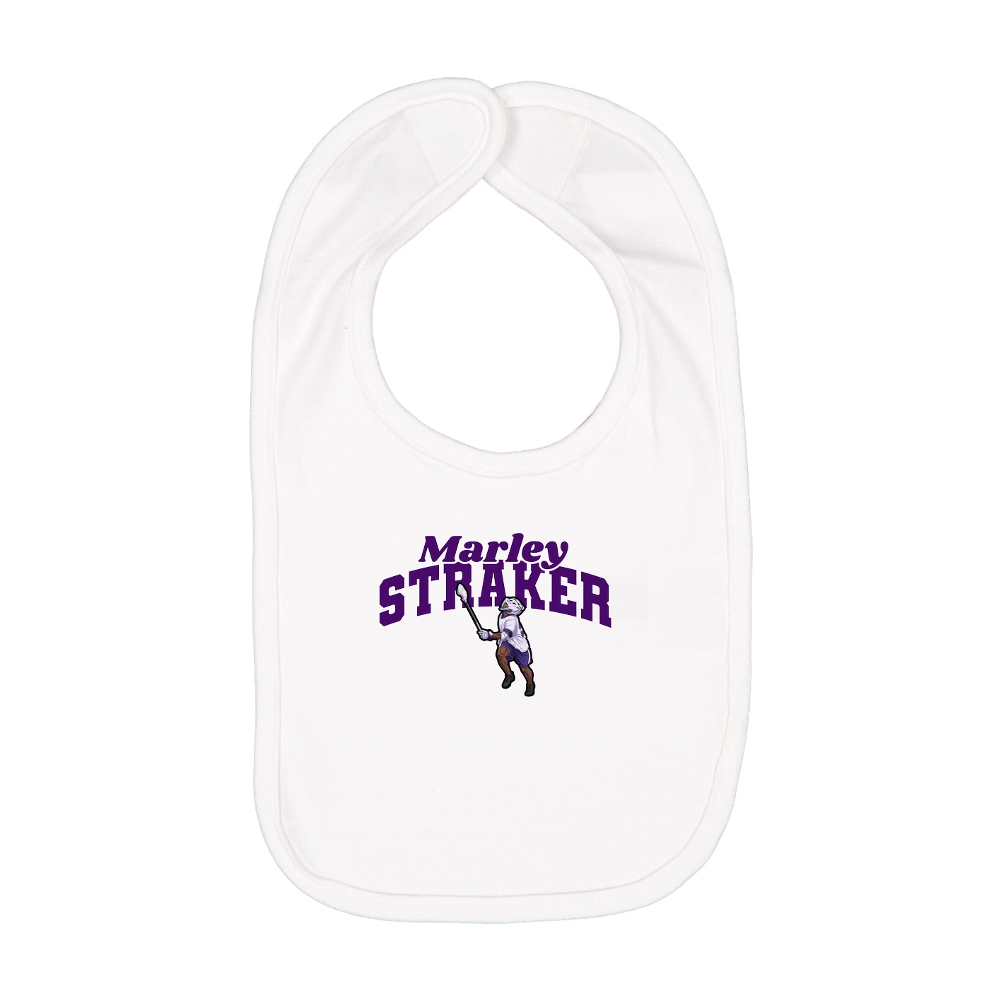 Infant Bib — Signature Arch in White