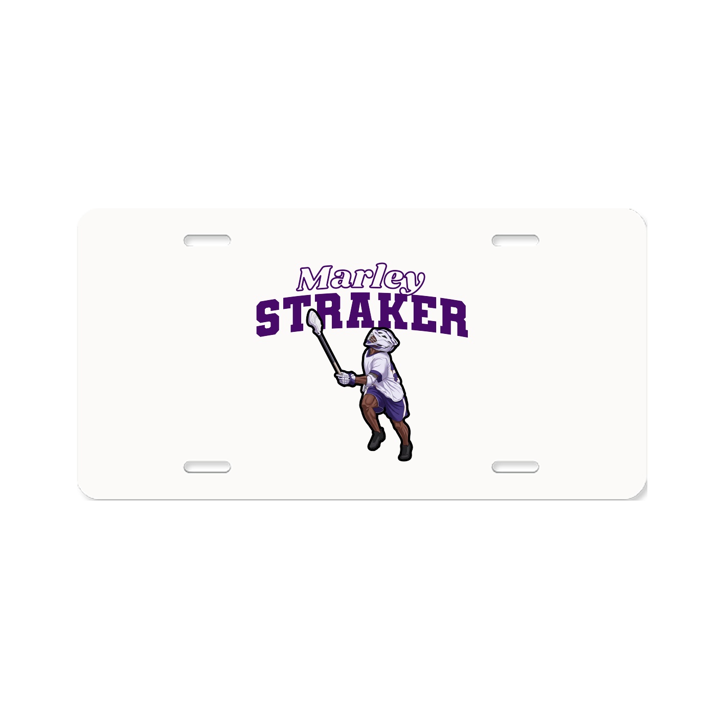 License Plate — Name Arch in Classic