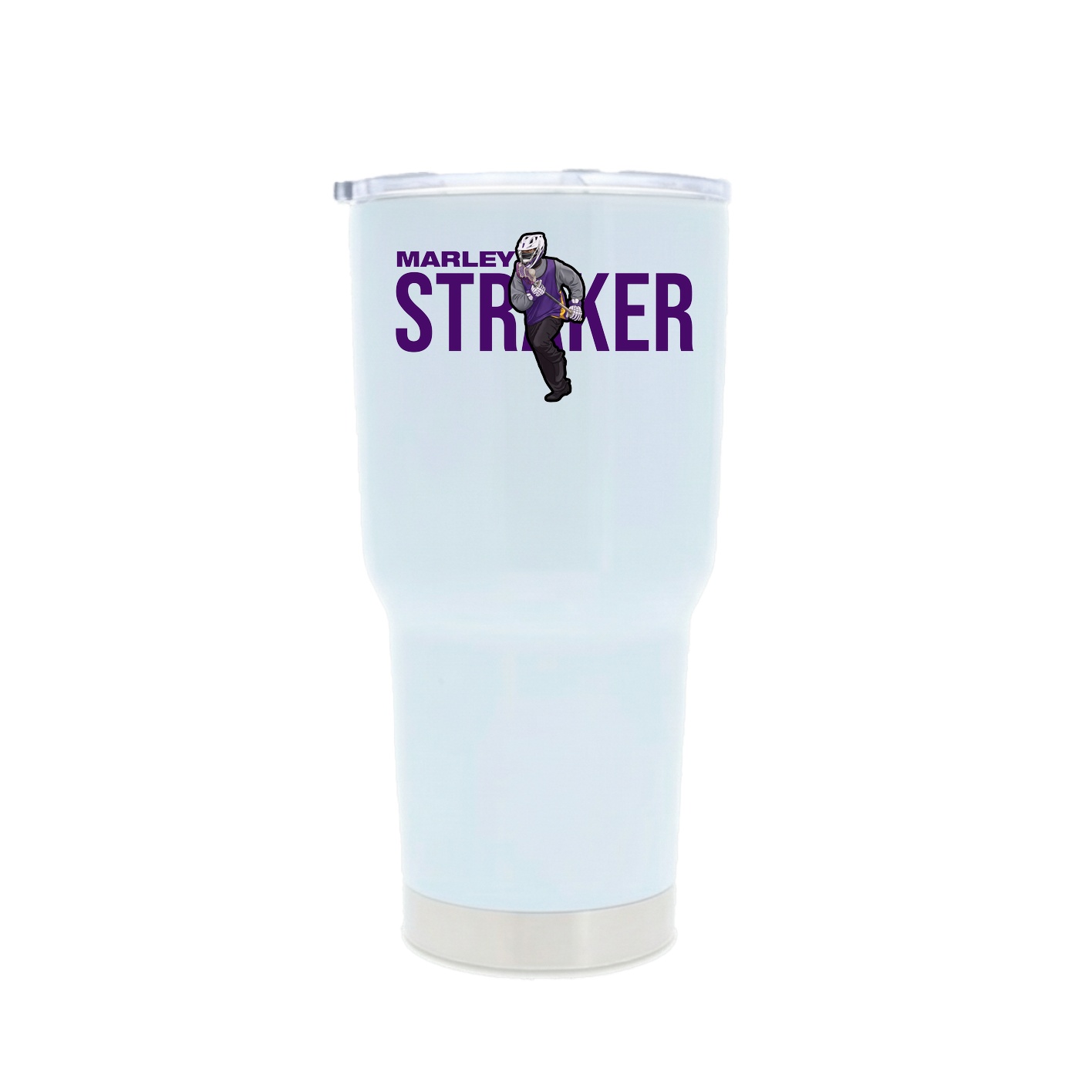 30oz Stainless Steel Tumbler — Player Name in White