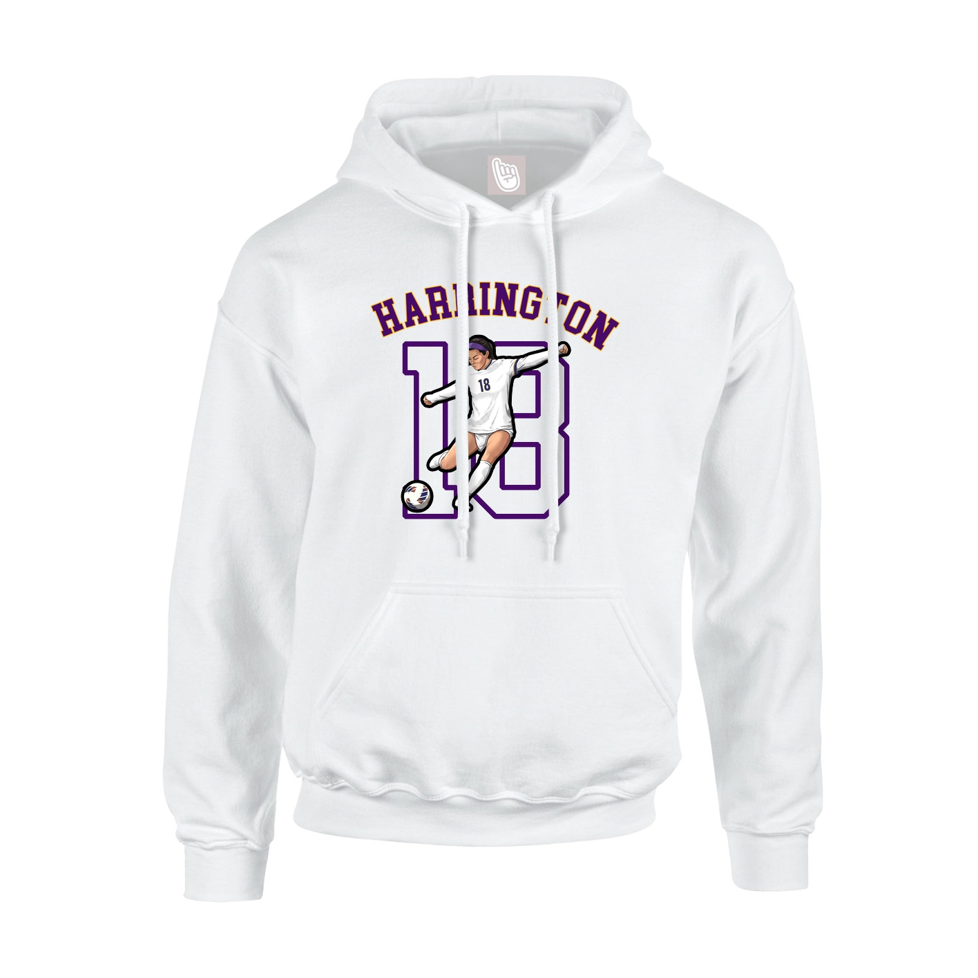 Youth Hoodie — Shirsey Arch in White