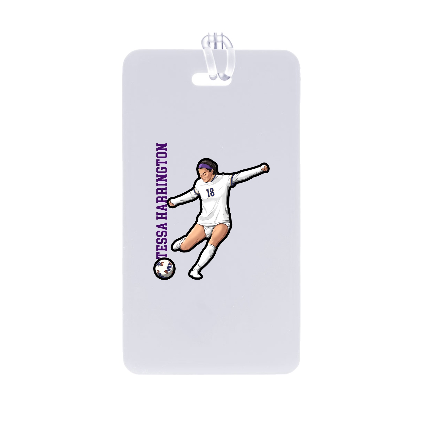Bag Tag — Name Vertical in Classic
