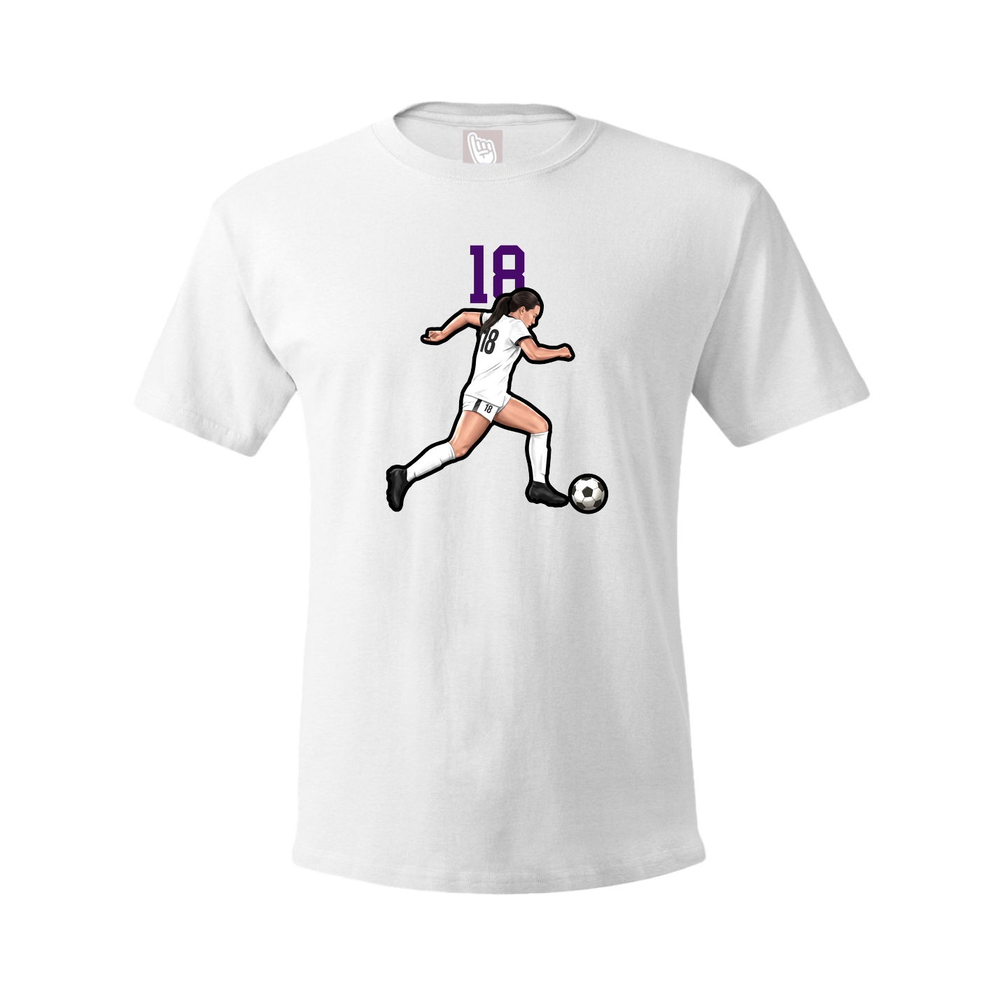 Tee — Number Top in White