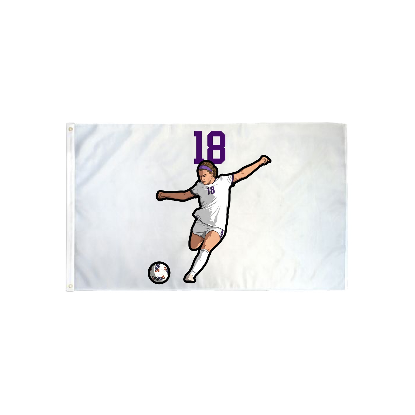 3x5 Flag — Number Top in Classic