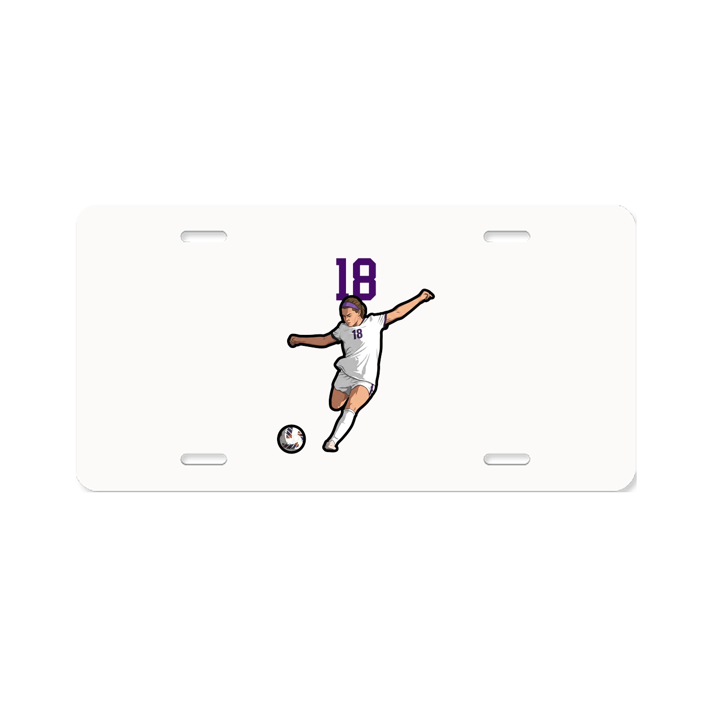 License Plate — Number Top in Classic