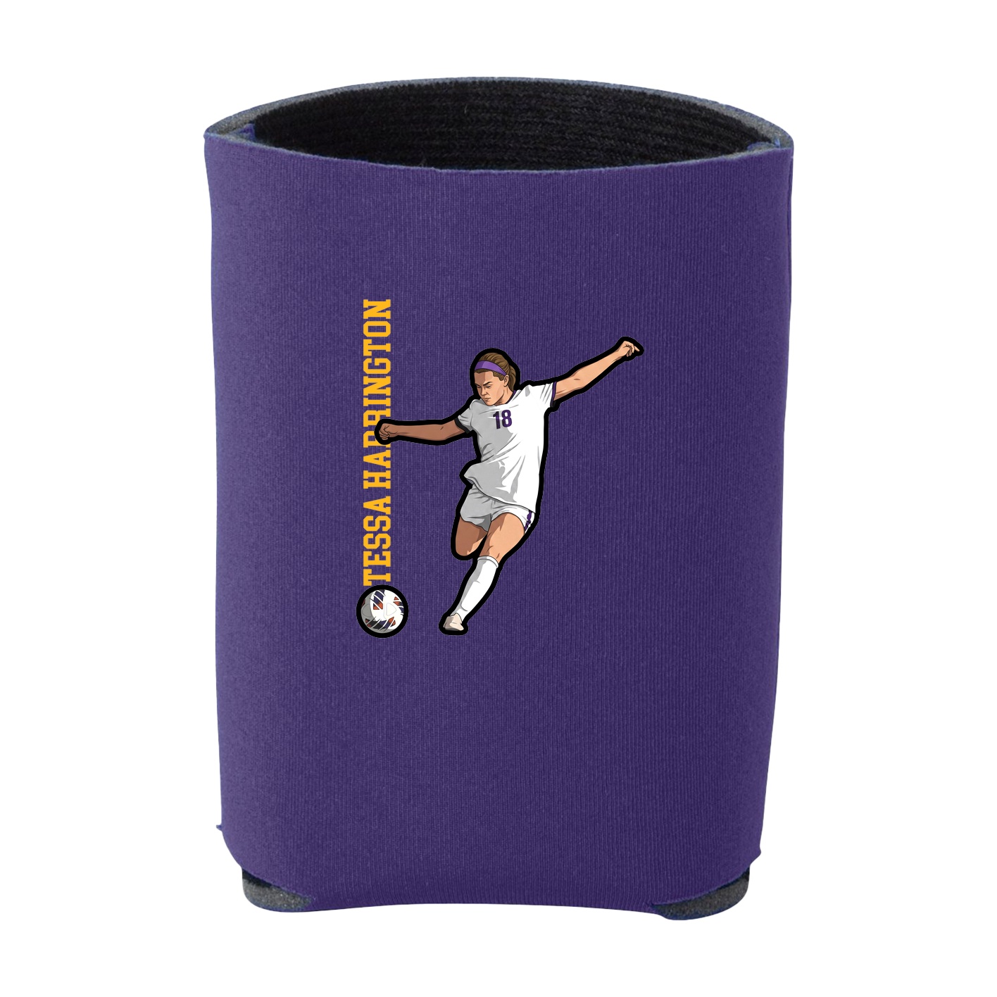 Can Holder — Name Vertical in Purple