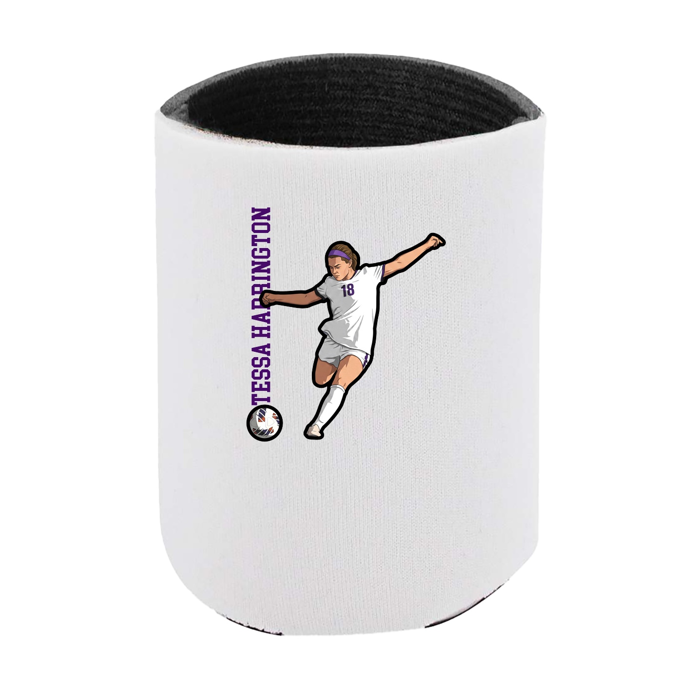 Can Holder — Name Vertical in White
