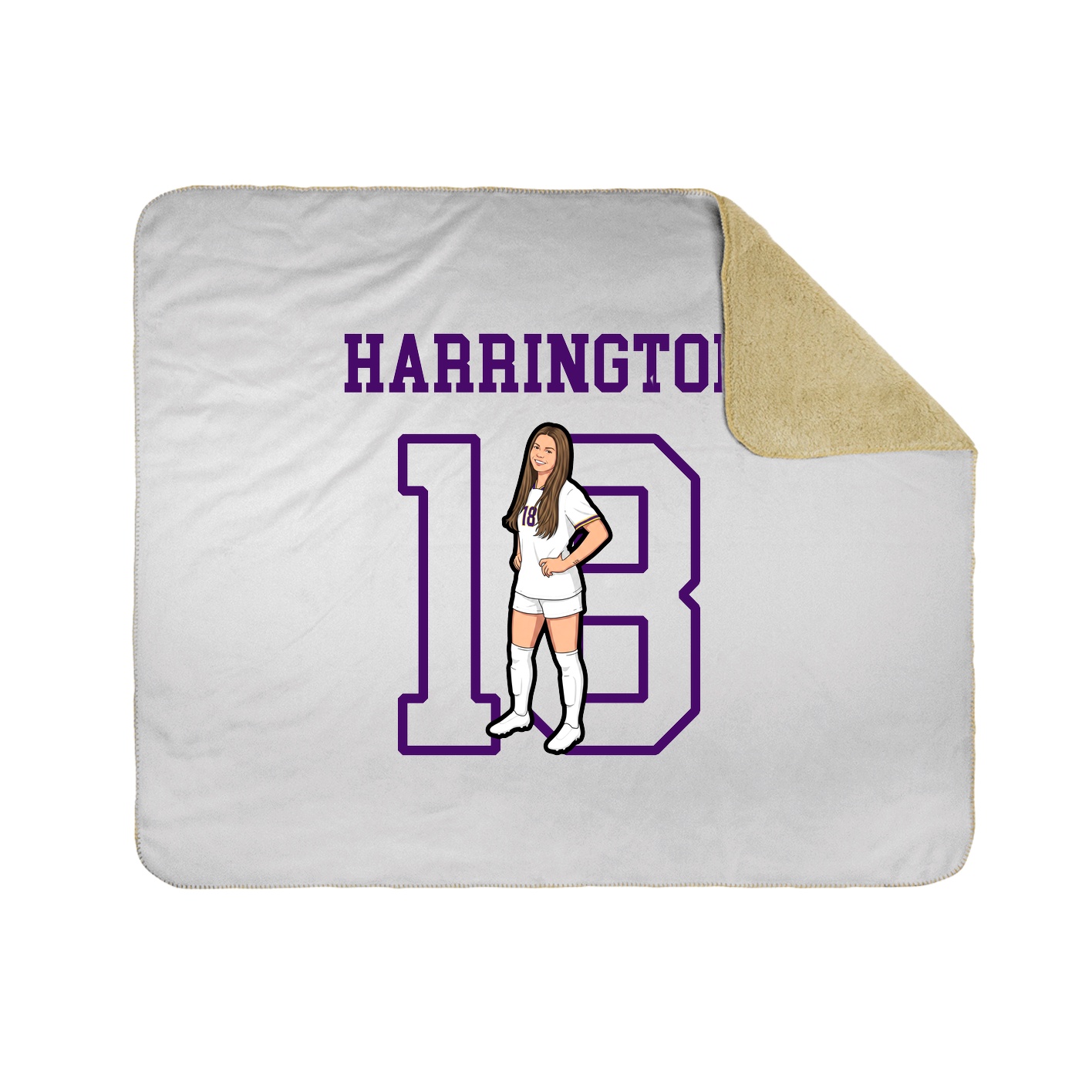 Throw Blanket — Shirsey in White