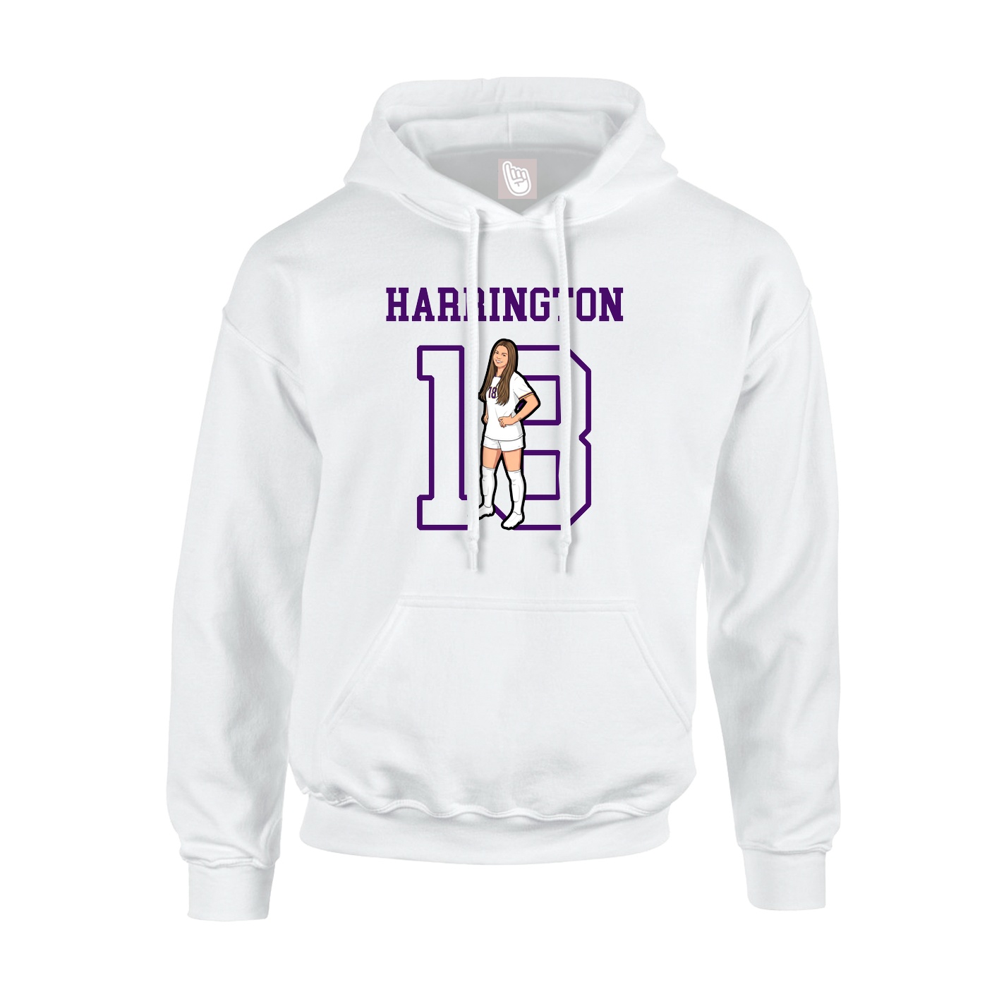 Hoodie — Shirsey in White