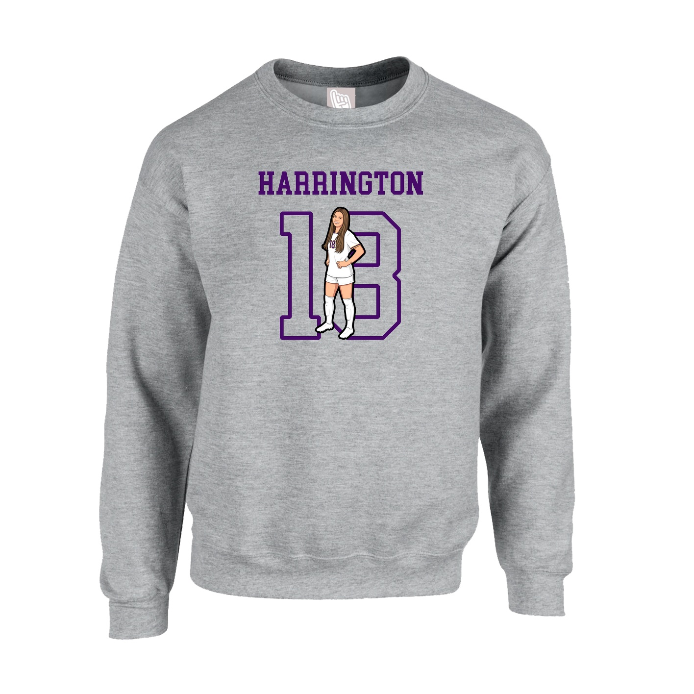 Fleece Crew — Shirsey in Grey