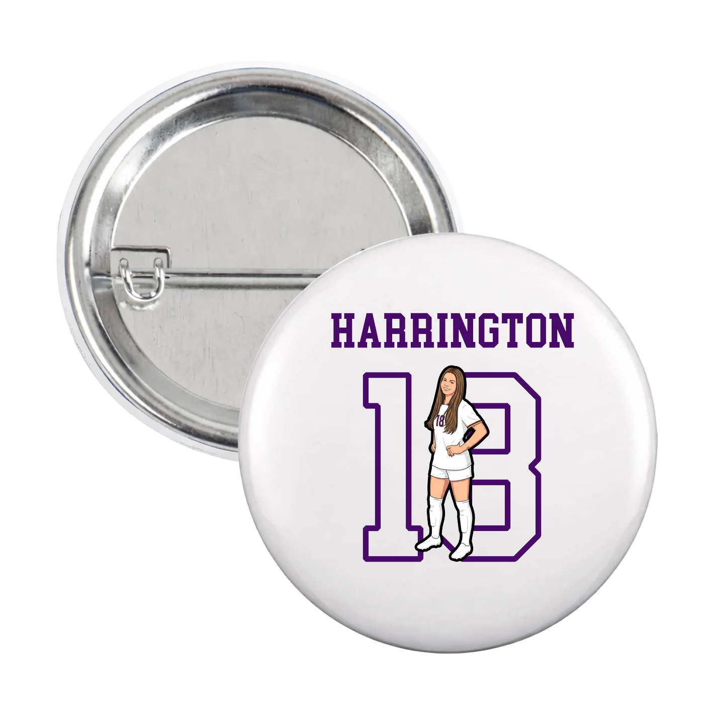 Game Day Button — Shirsey in White