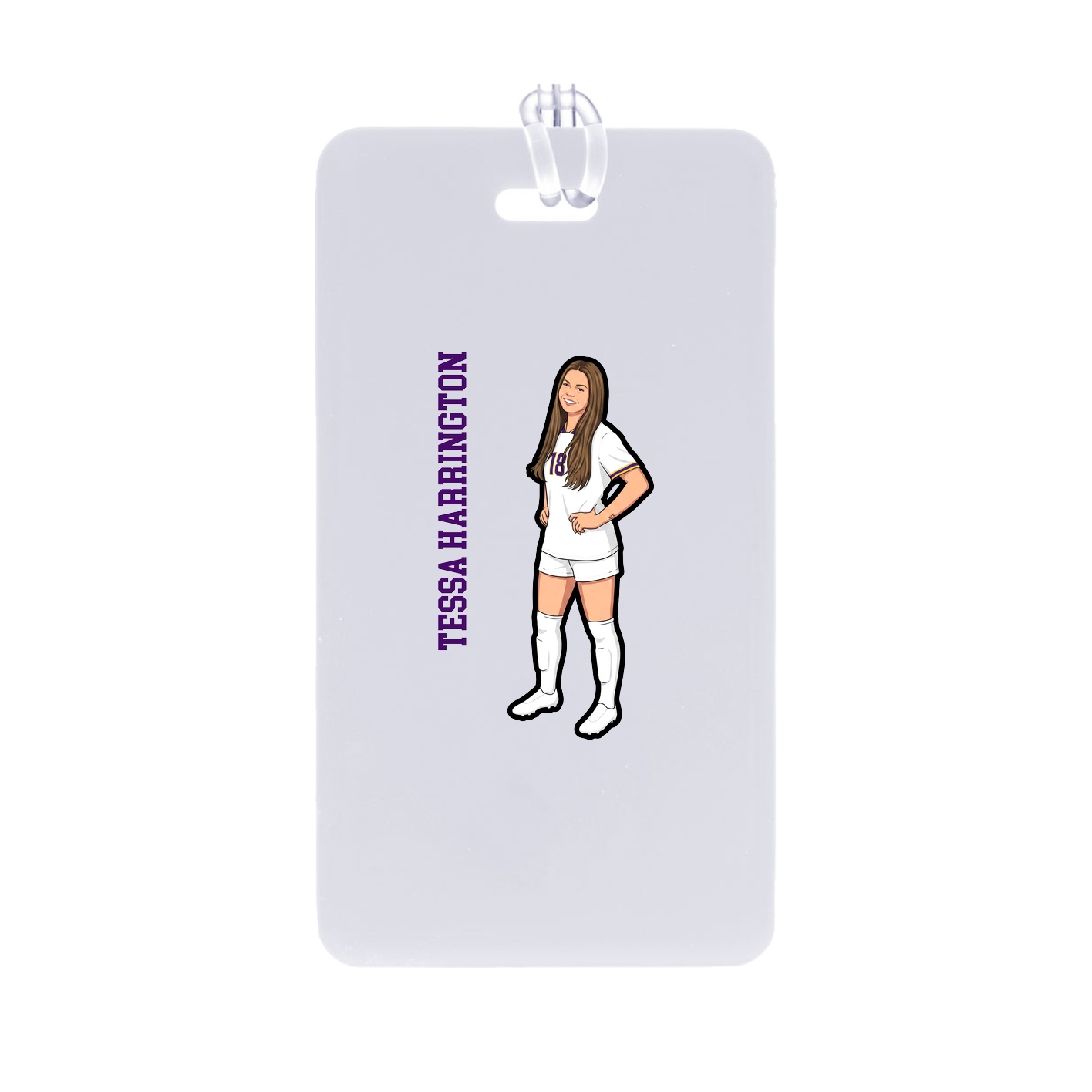Bag Tag — Name Vertical in Classic