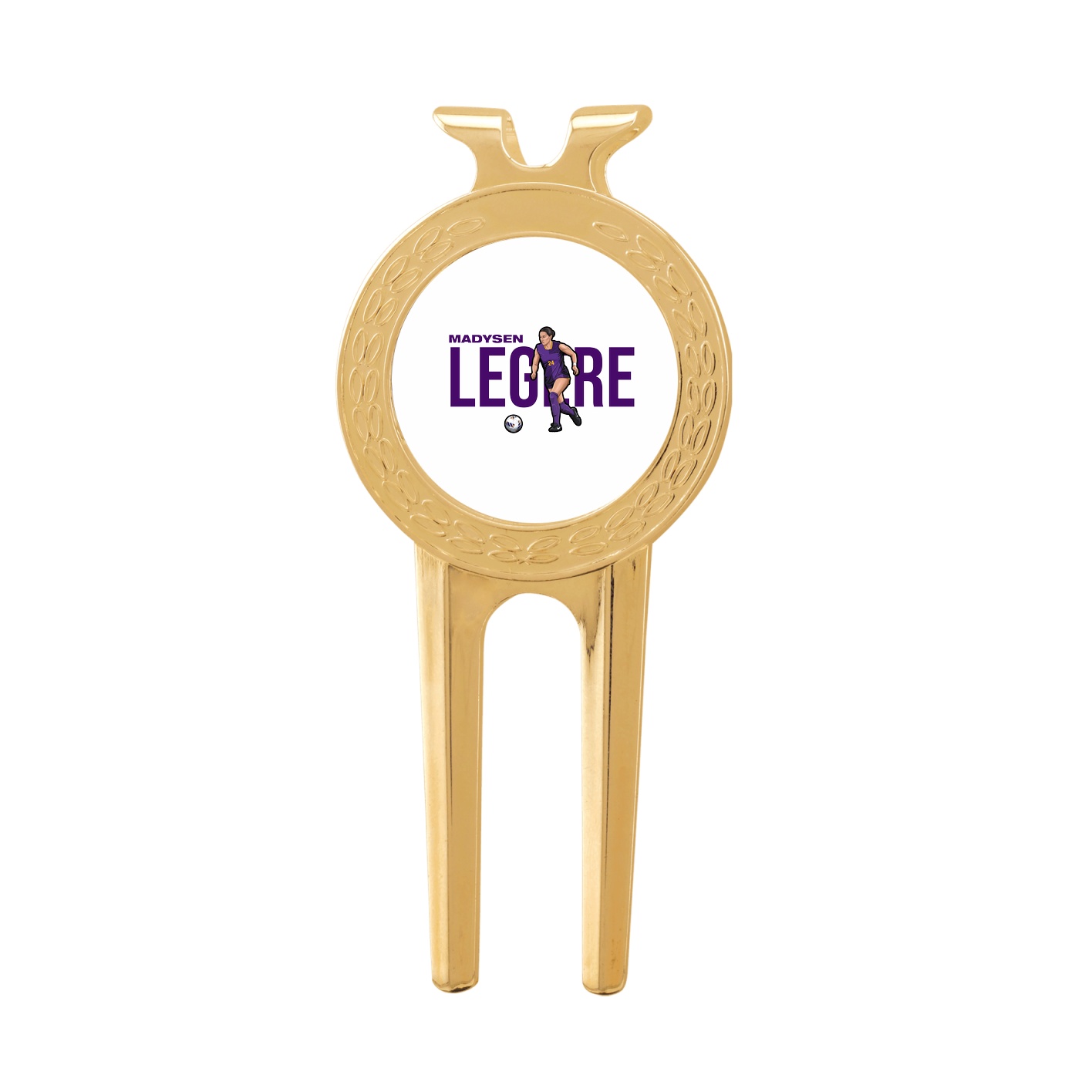 Divot Tool with Ball Marker — Player Name in Classic