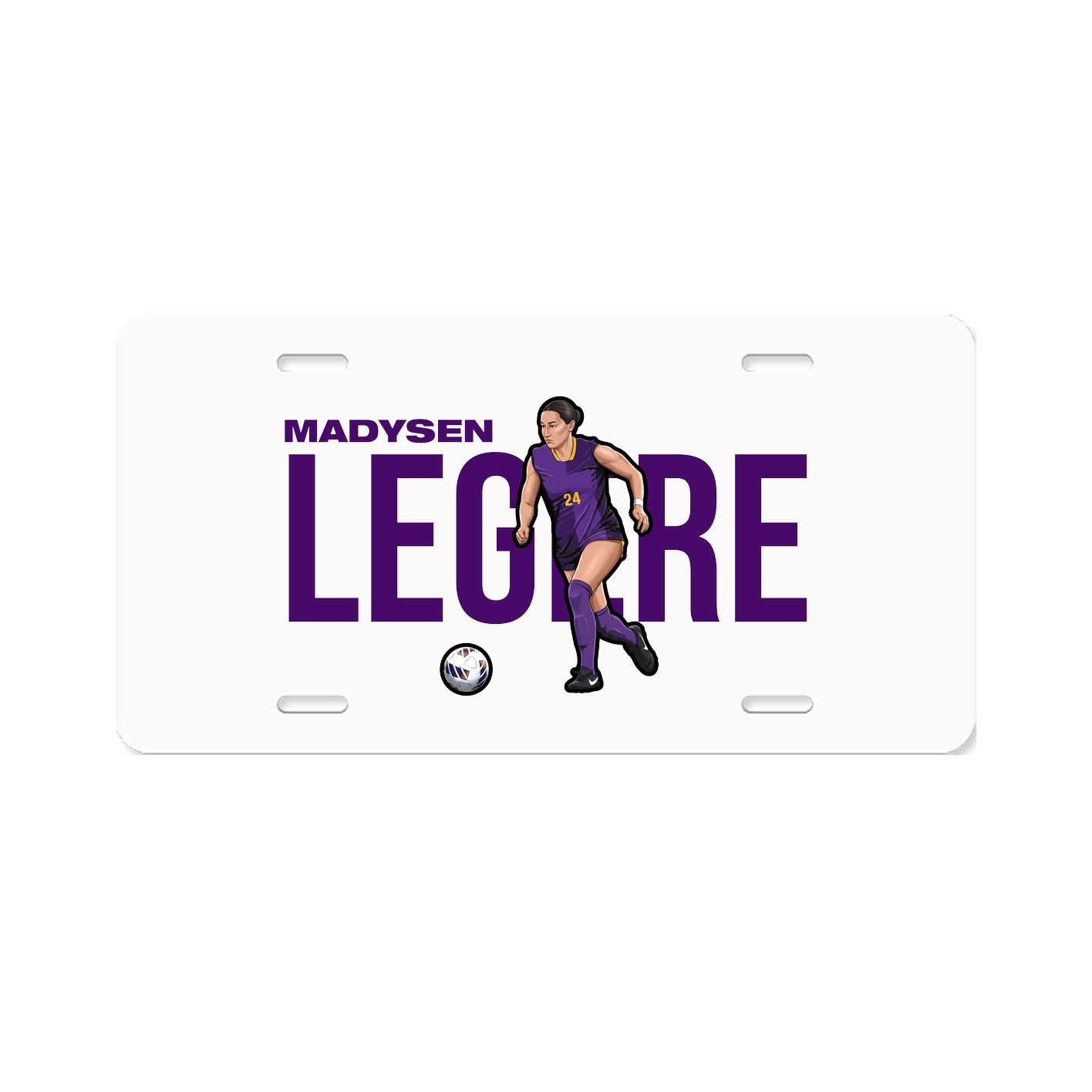 License Plate — Player Name in Classic