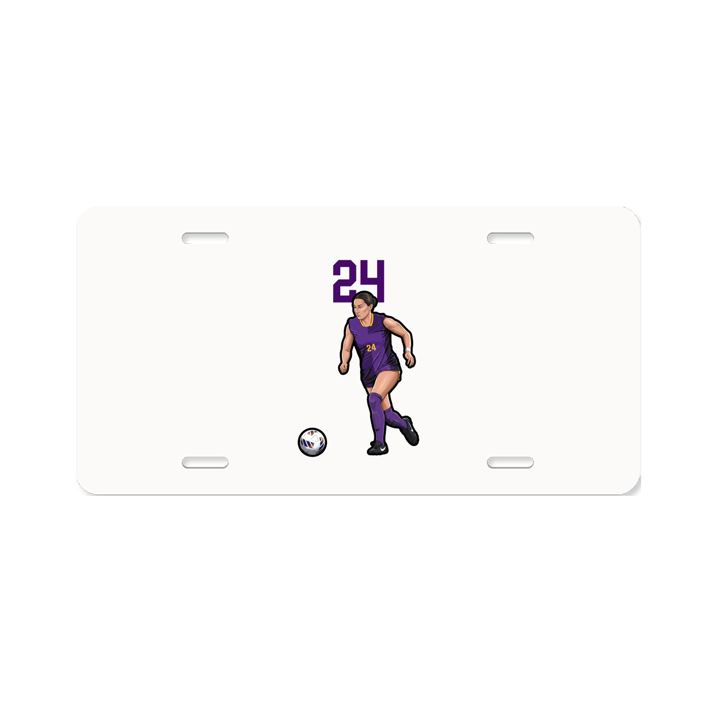 License Plate — Number Top in Classic