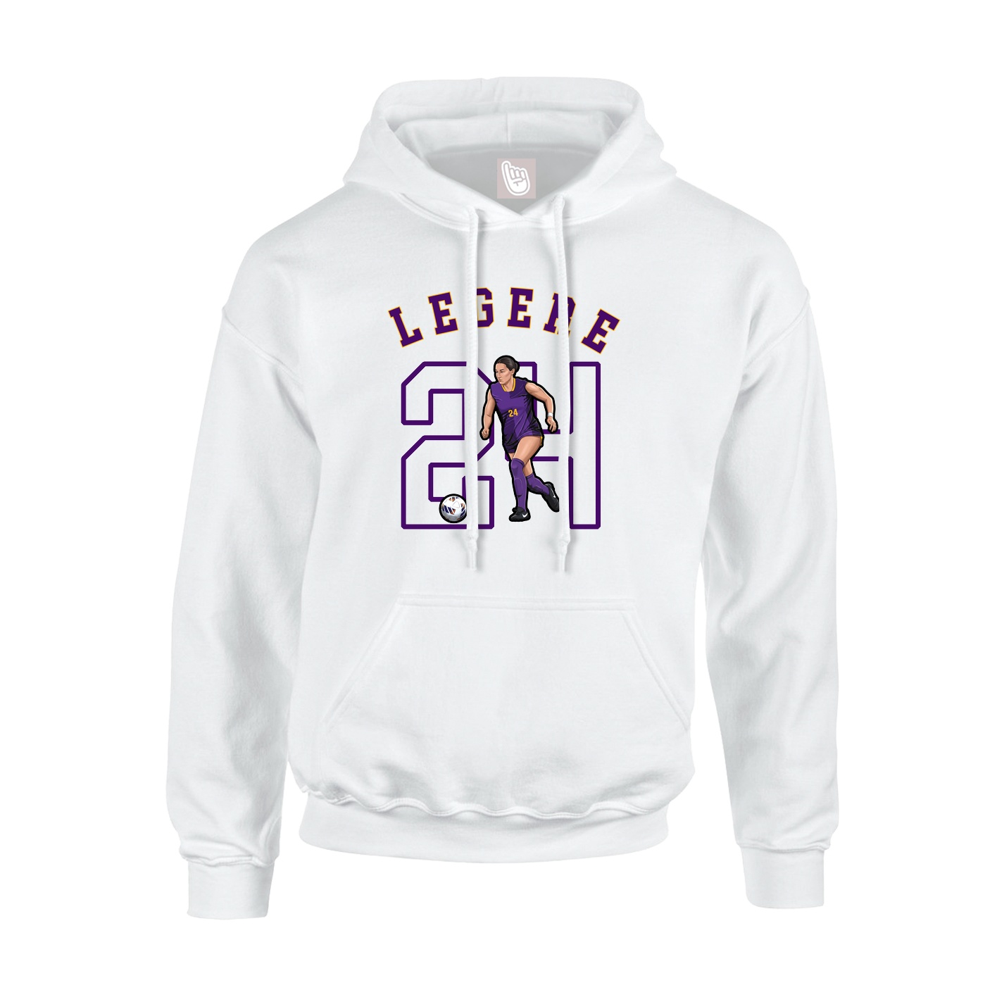 Youth Hoodie — Shirsey Arch in White