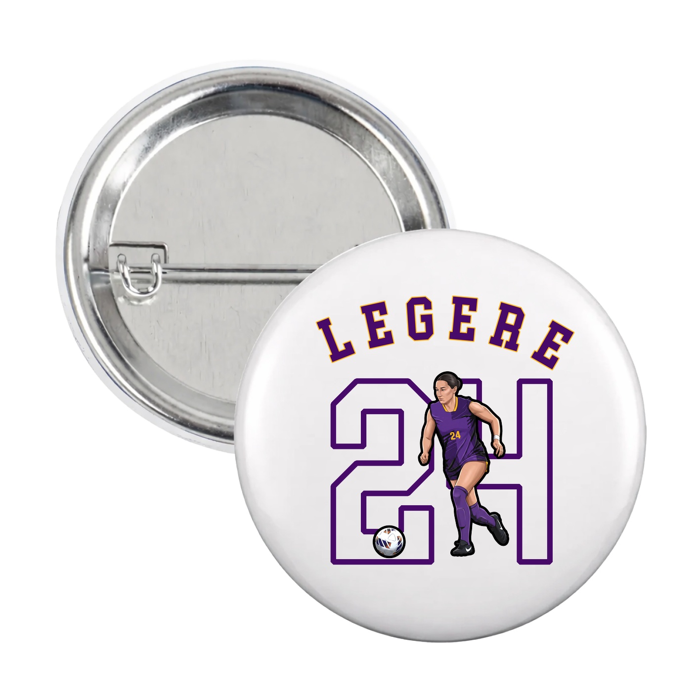 Game Day Button — Shirsey Arch in White