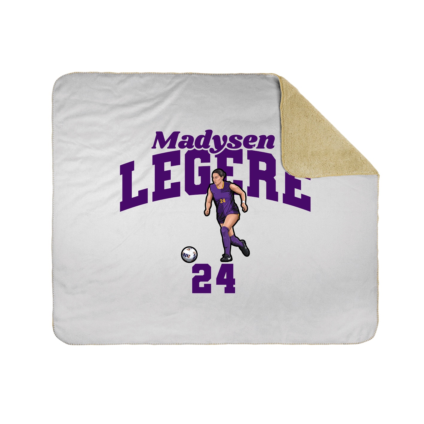Throw Blanket — Signature Arch in White